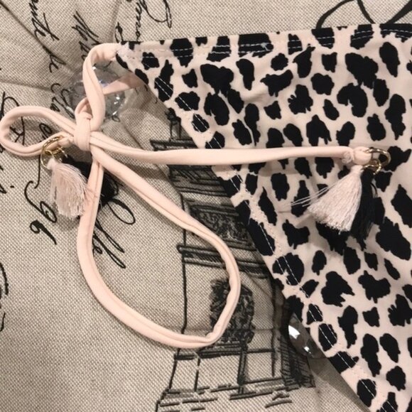 Topshop Leopard Side Tie Bikini Bottoms - Picture 6 of 10
